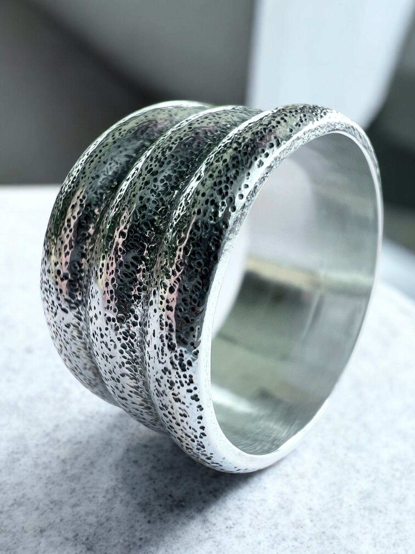 Anillo Media Caña Triple (Talla 17)