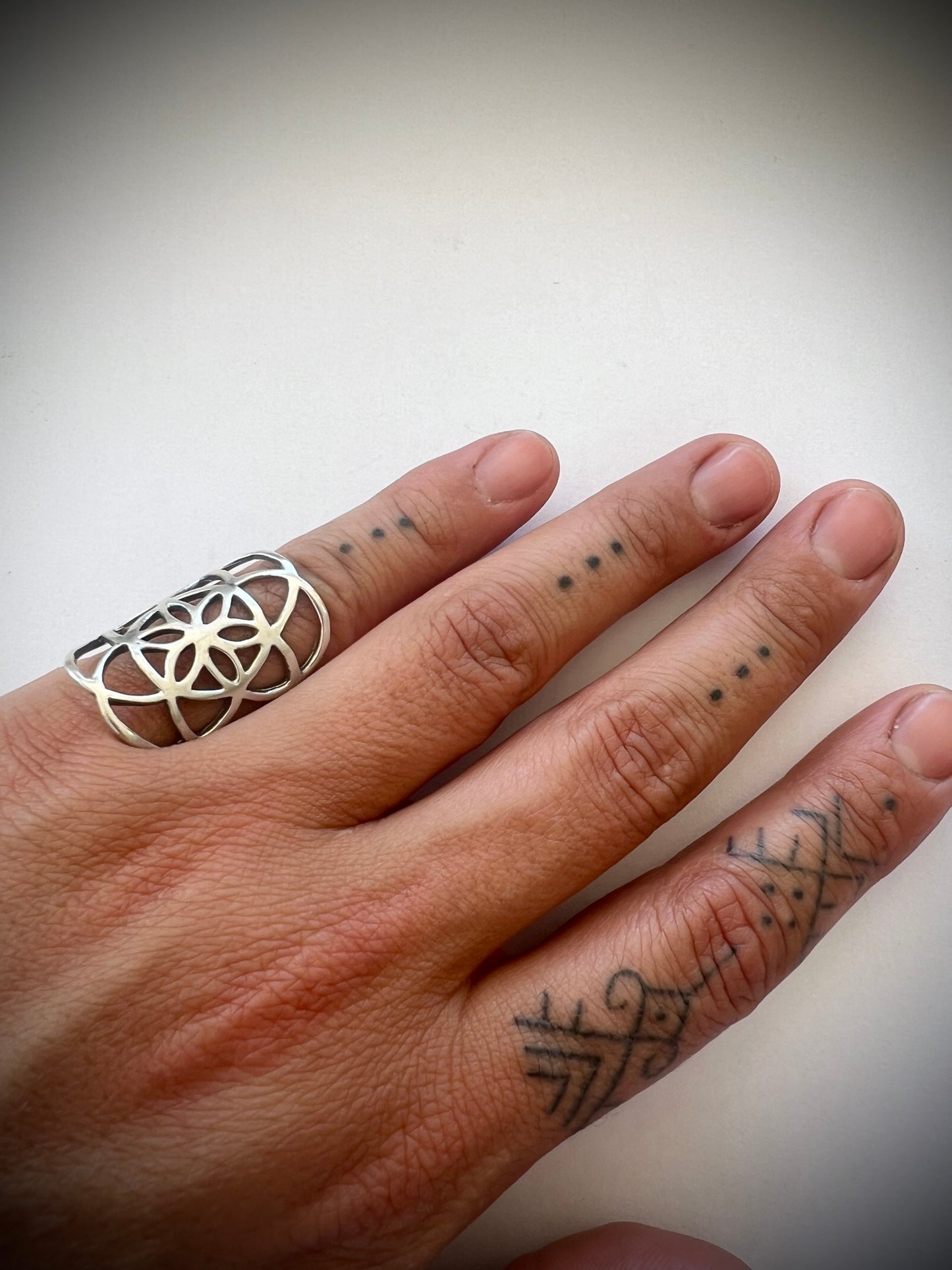 Anillo Semilla de la Vida Talla 12