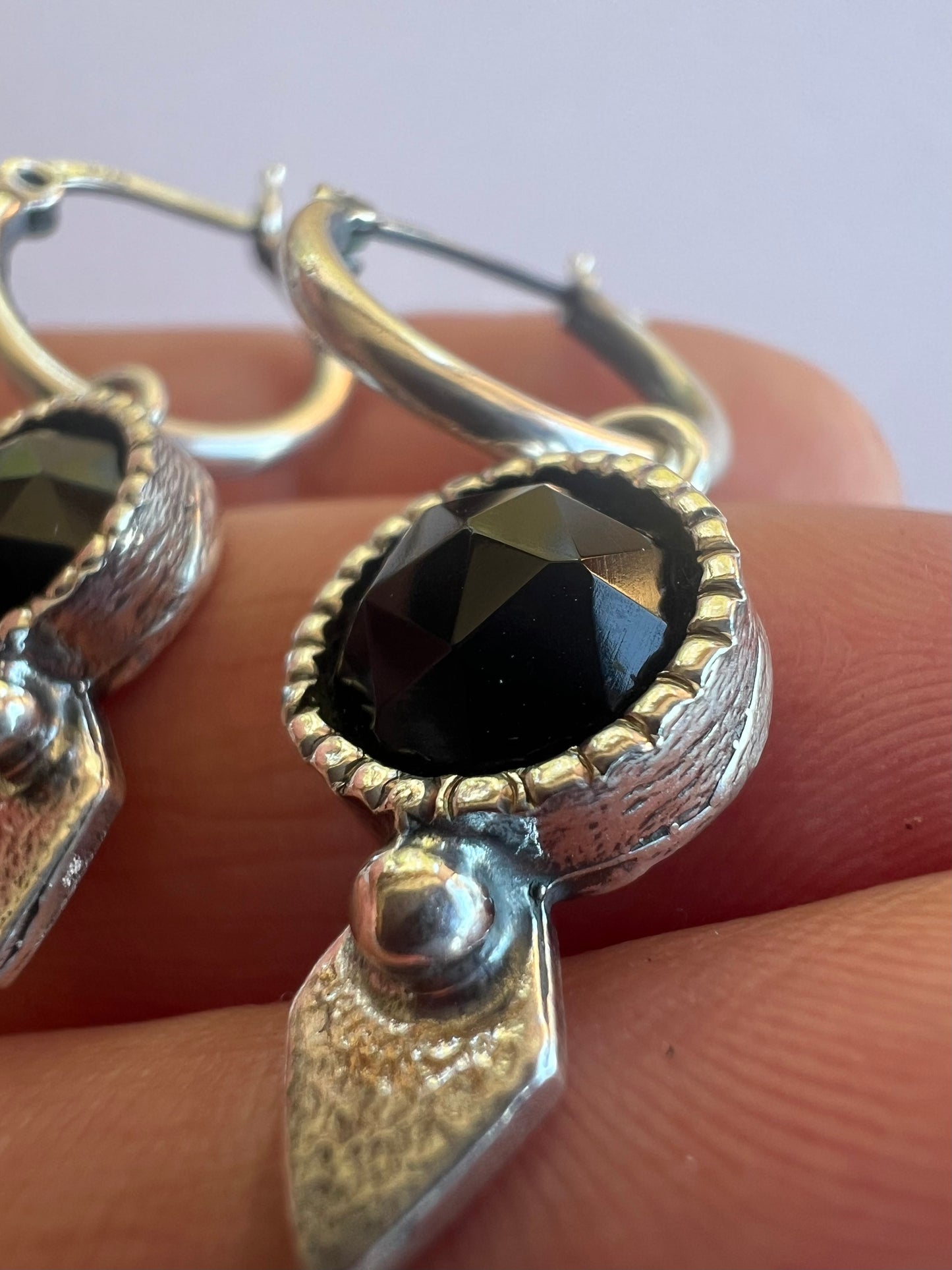 NEW! Aros Niulars Fancy Diamante (Onix negro)