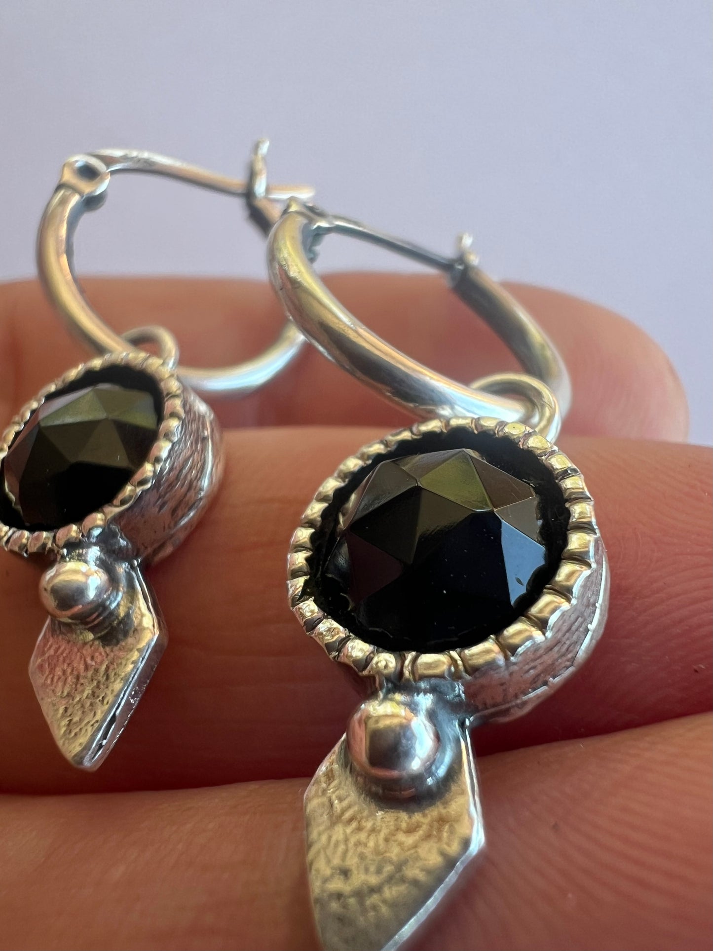 NEW! Aros Niulars Fancy Diamante (Onix negro)