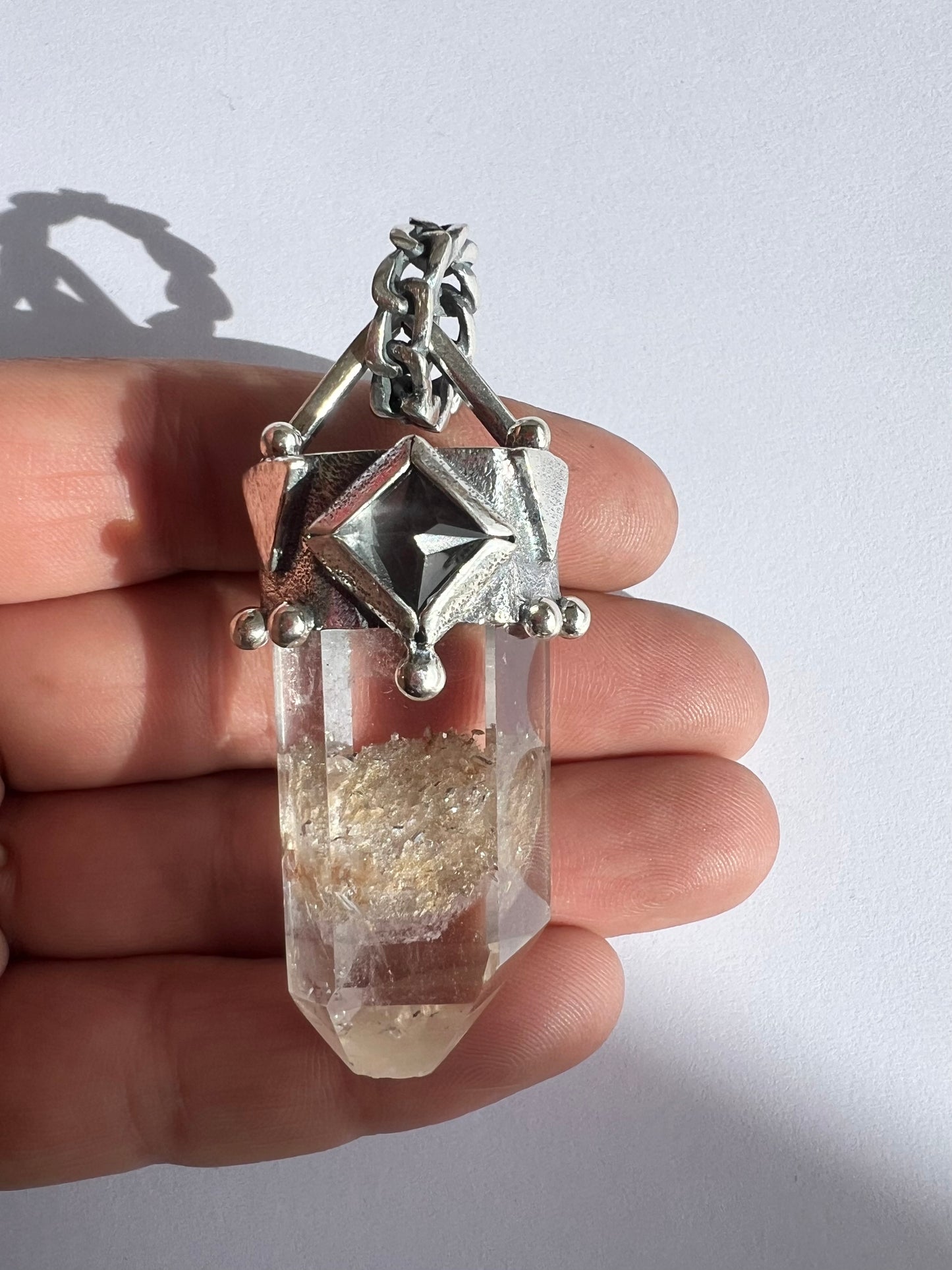 Colgante punta Quartz Beach