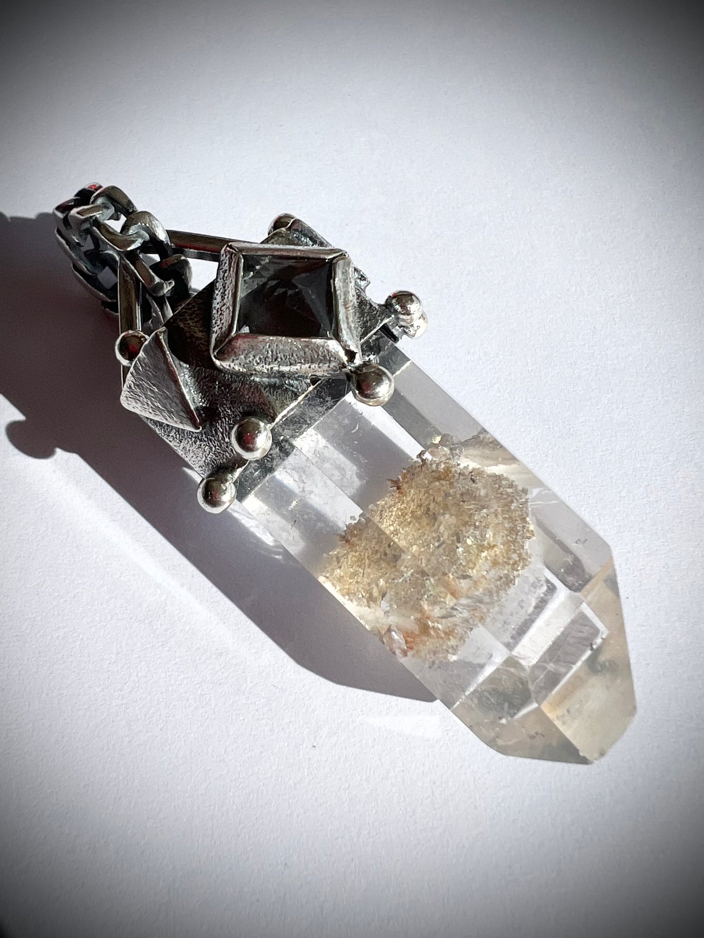 Colgante punta Quartz Beach