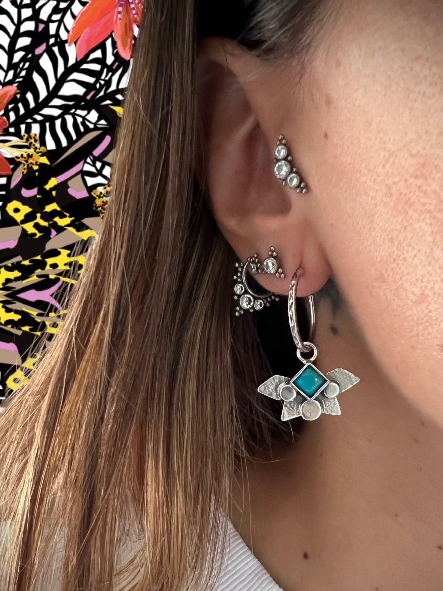 NEW! Aros Niulars Aguila - Amazonita