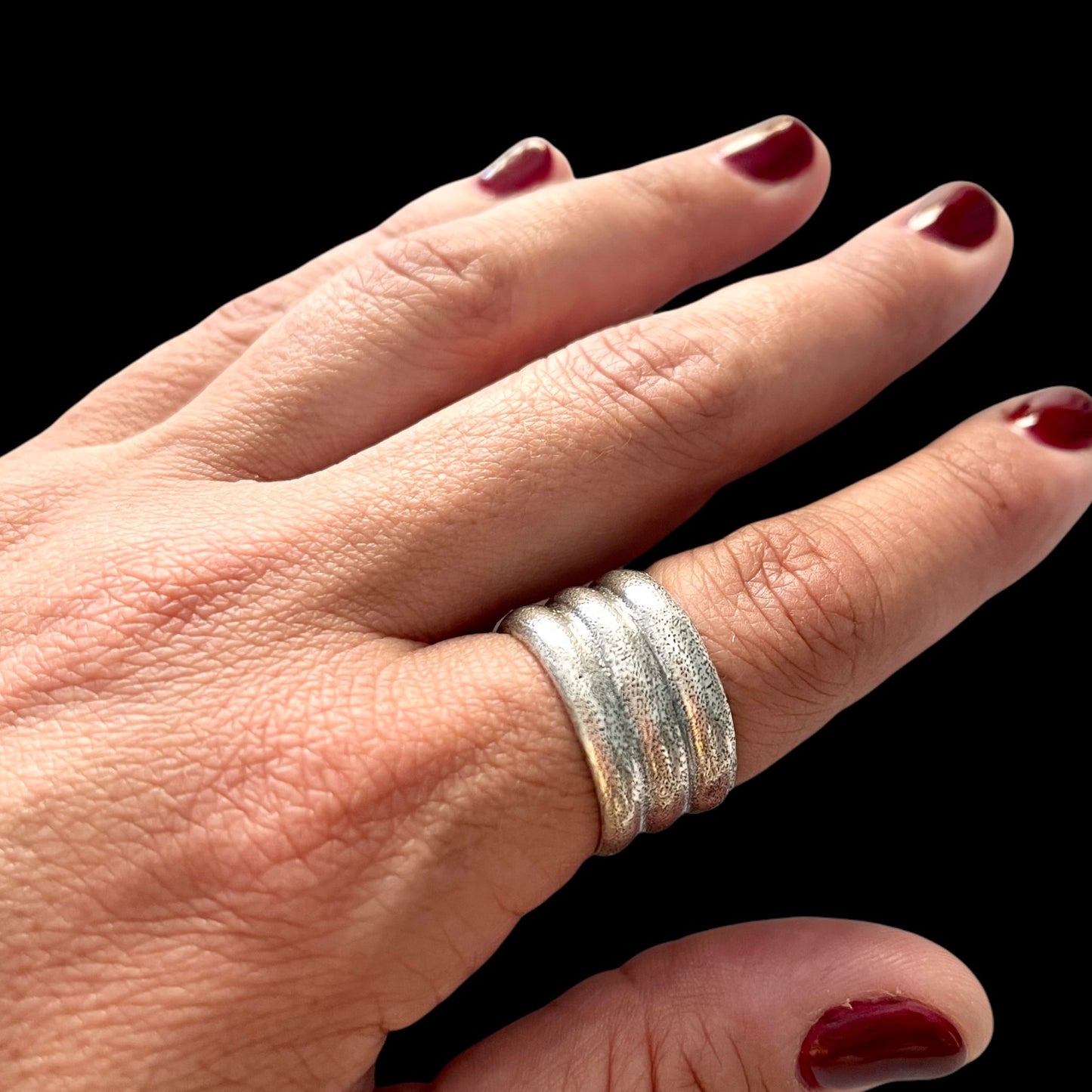 Anillo Media Caña Triple - Talla 19