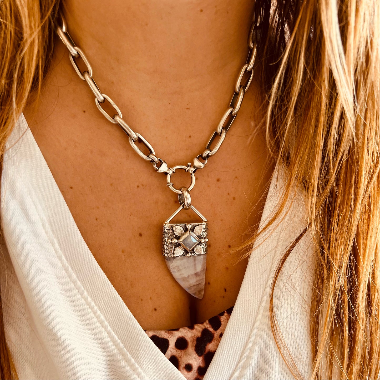 A PEDIDO - Cadena Rectangular XXL Maciza 6p