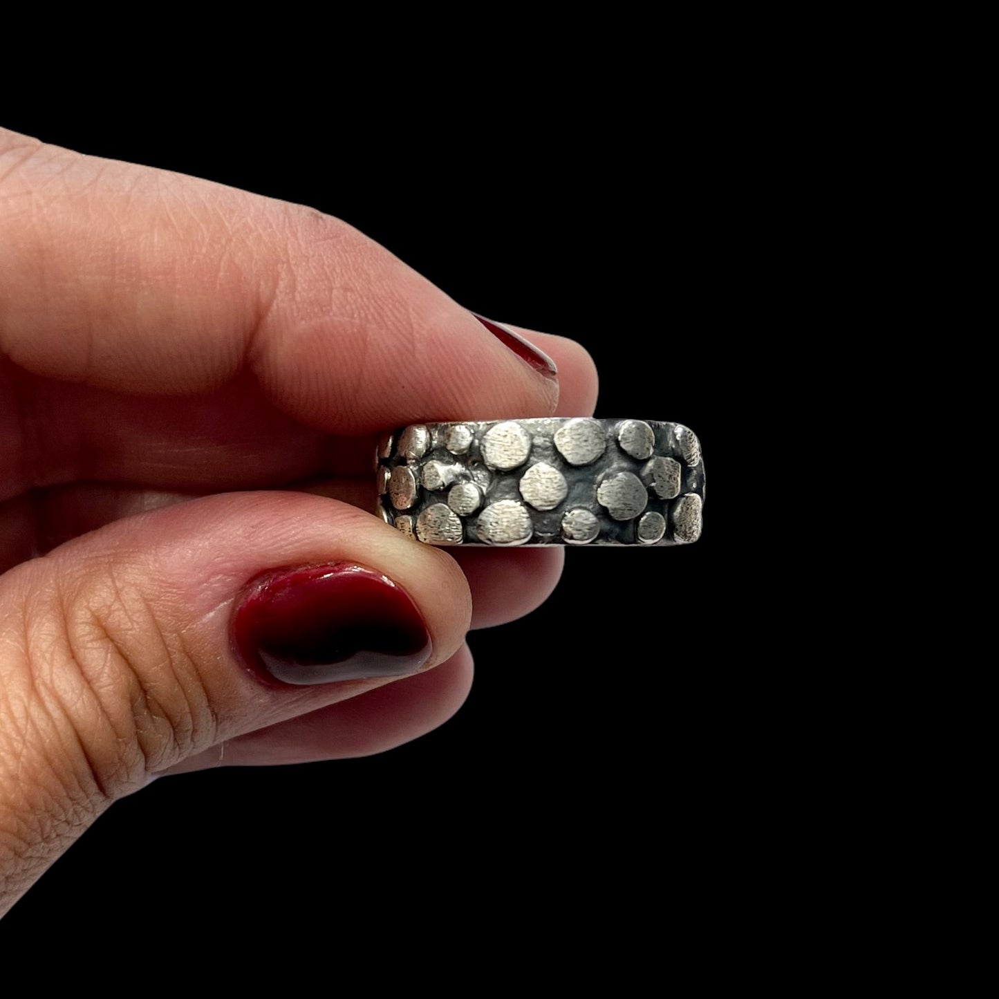 Anillo Apestado Aplastado - Talla 18