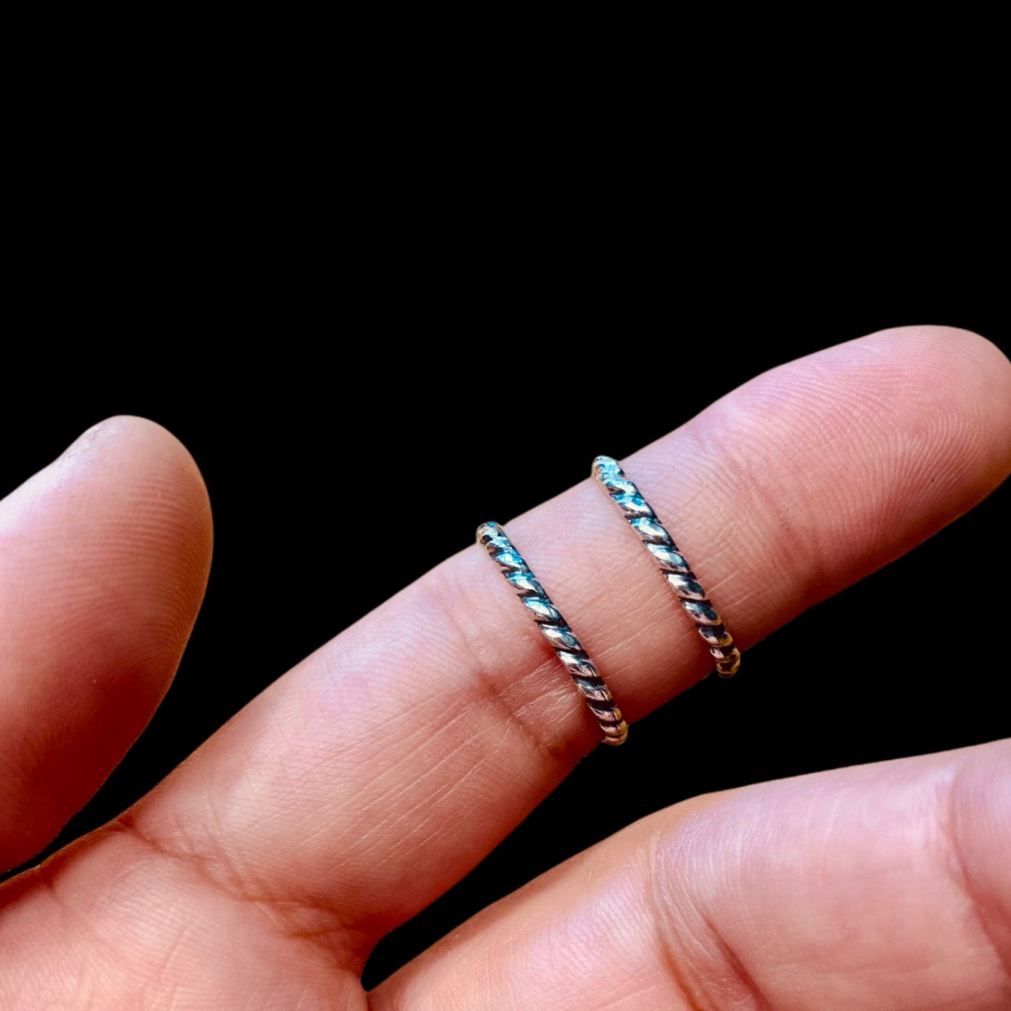 Anillo Basic Cuerdita - Talla 4 y 13