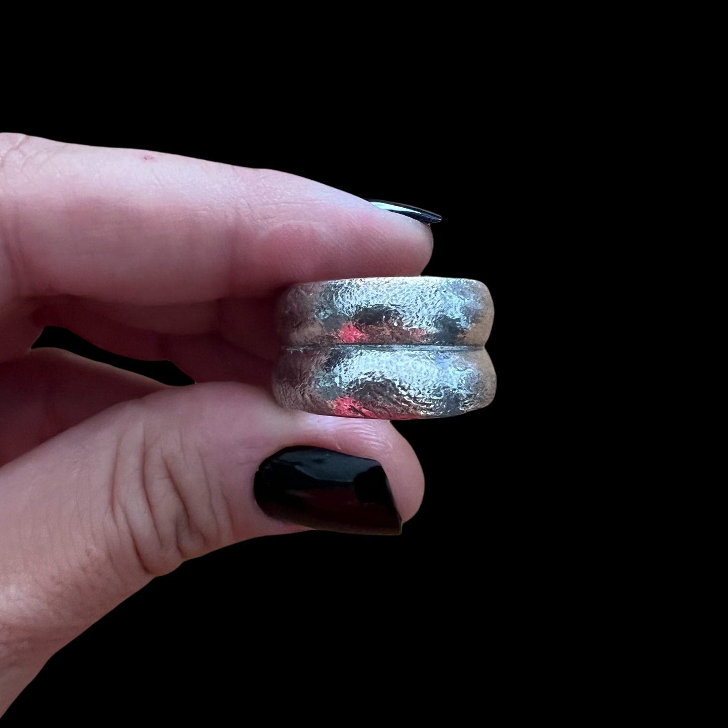 Anillo Doble Media Caña Grande Talla 18