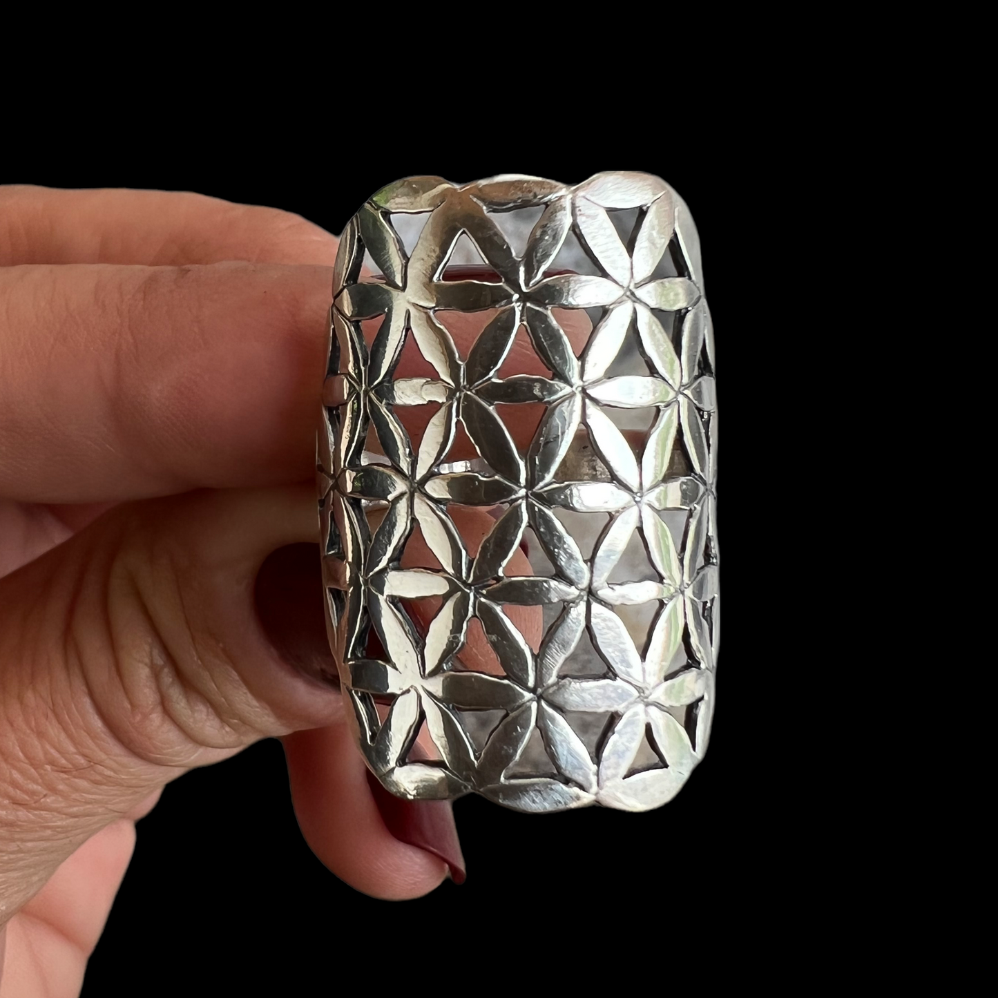 Anillo Flor de la Vida Talla 14