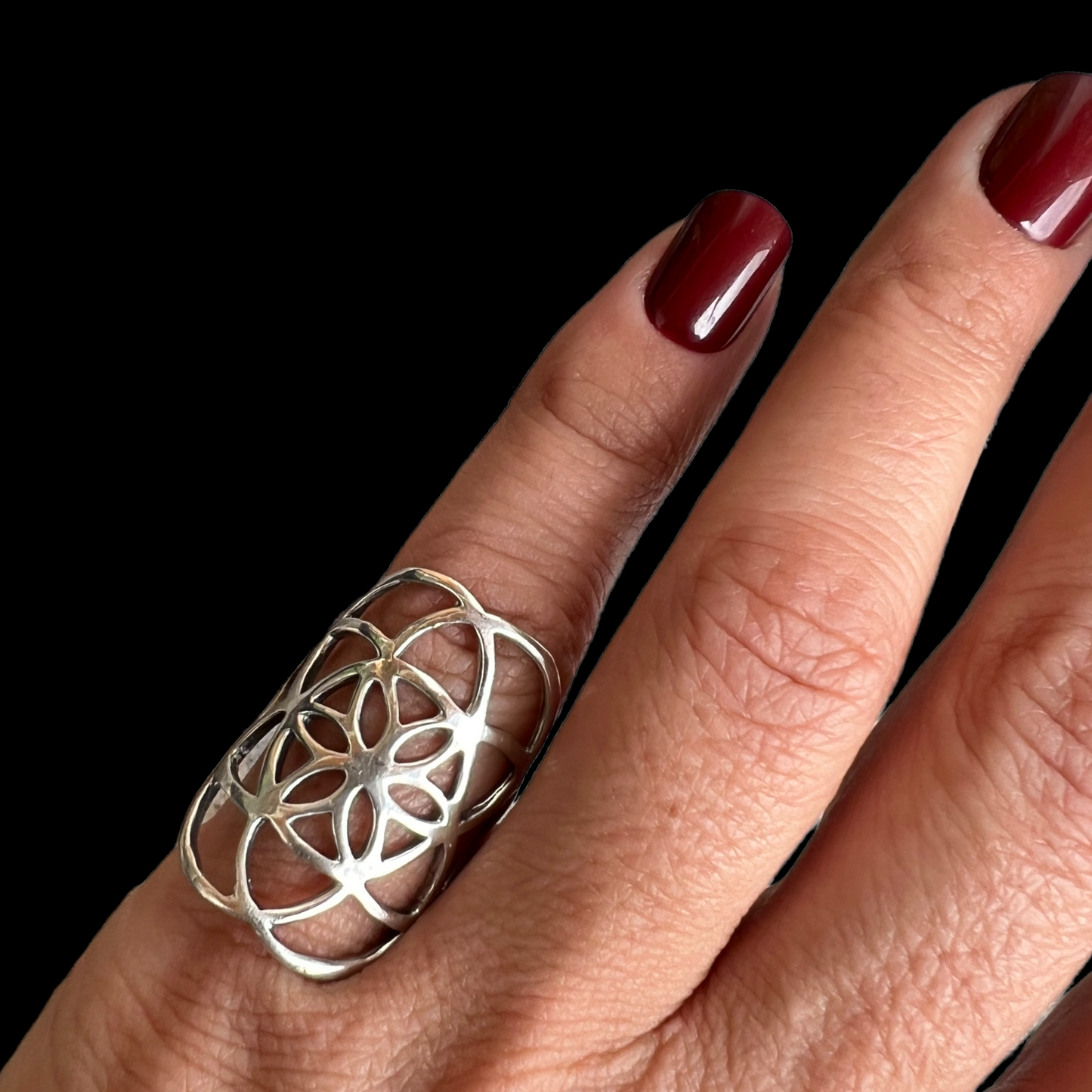 Anillo Semilla de la Vida Talla 12