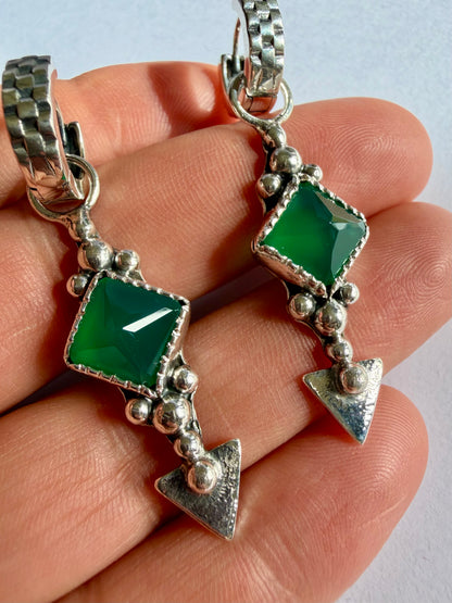 NEW! Aros “Santina” (Onix verde)