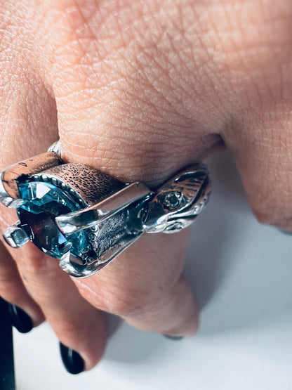 NEW ! Anillo Fancy Snake Pimp - Talla 15