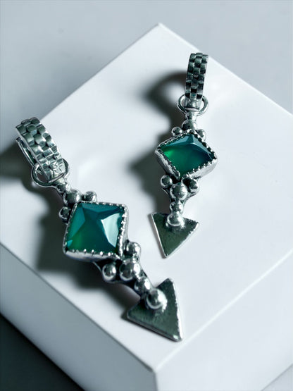 NEW! Aros “Santina” (Onix verde)