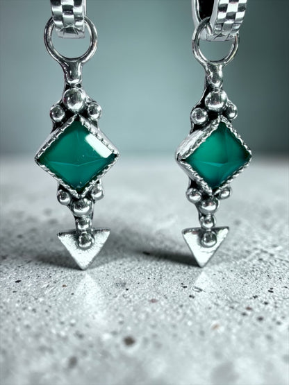 NEW! Aros “Santina” (Onix verde)