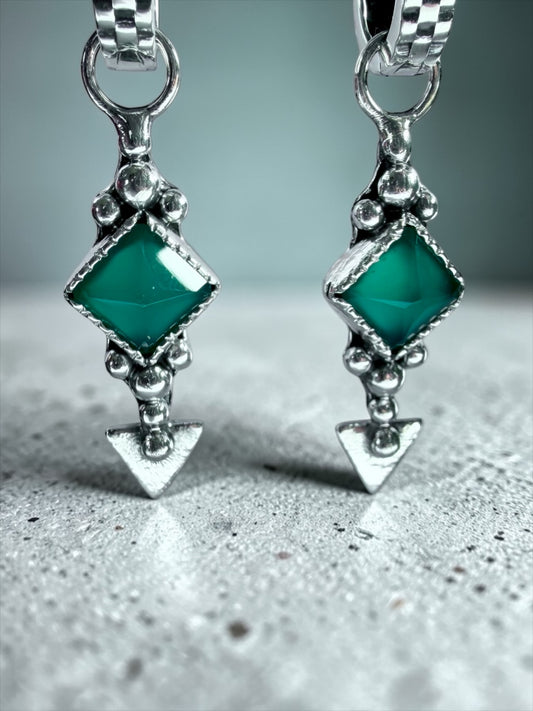 NEW! Aros “Santina” (Onix verde)