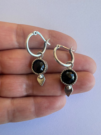 NEW! Aros Niulars Fancy Diamante (Onix negro)