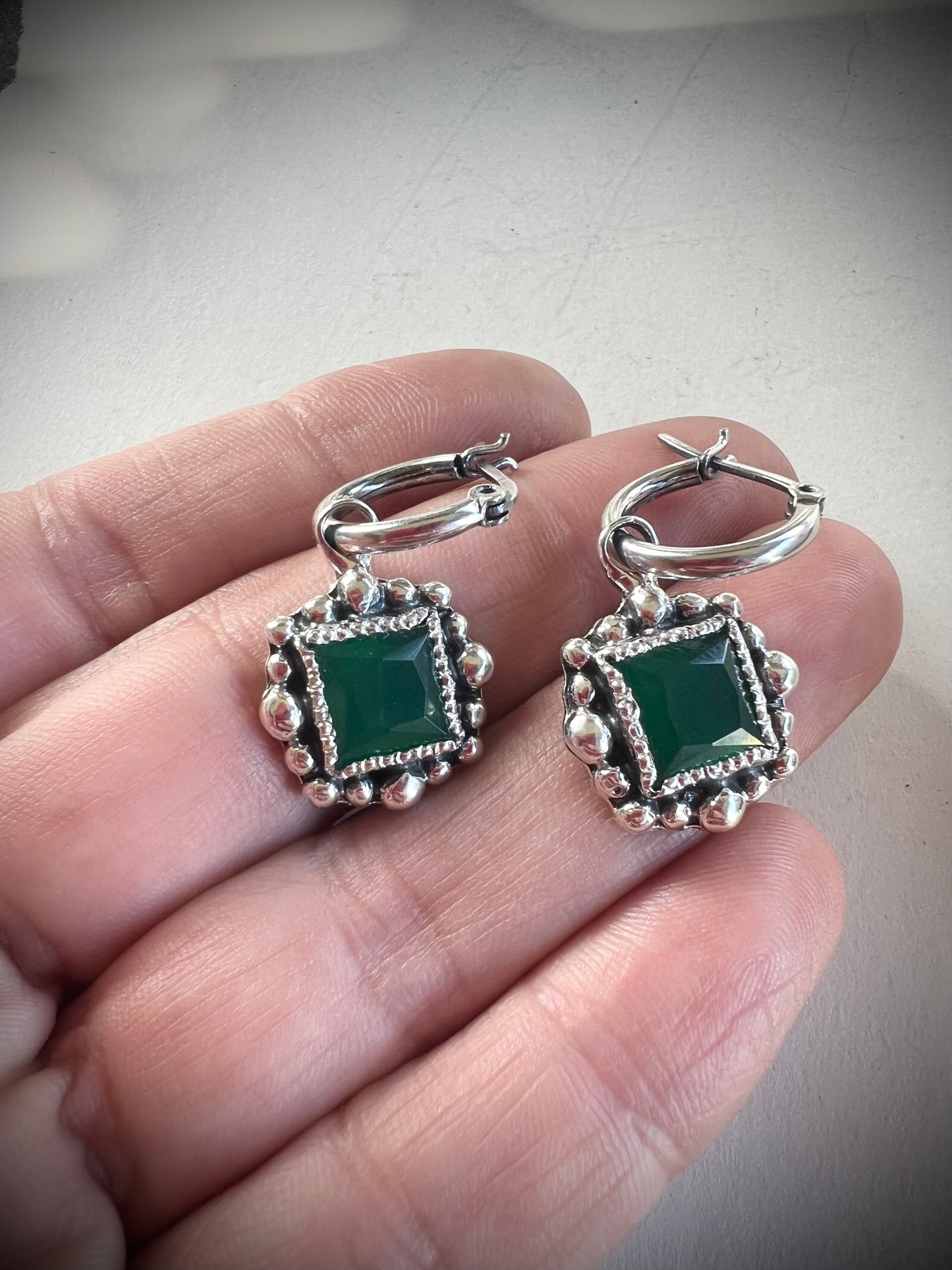 NEW! Aros Florencia - Ónix verde