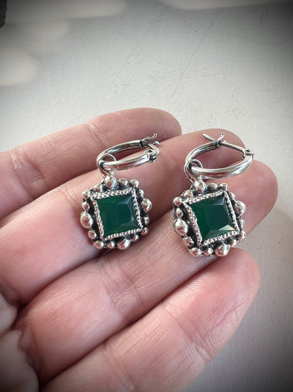 NEW! Aros Florencia - Ónix verde