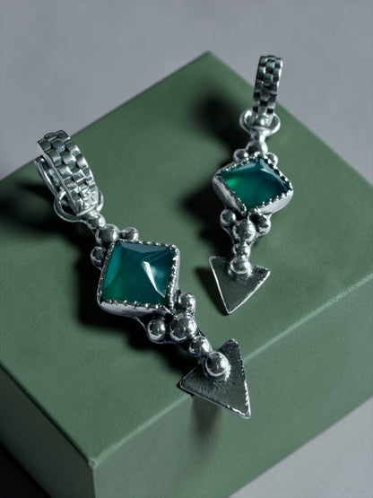 NEW! Aros “Santina” (Onix verde)