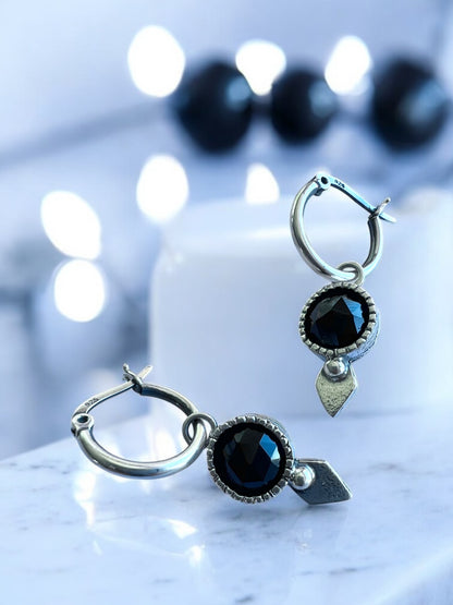NEW! Aros Niulars Fancy Diamante (Onix negro)