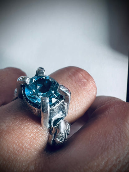 NEW ! Anillo Fancy Snake Pimp - Talla 15