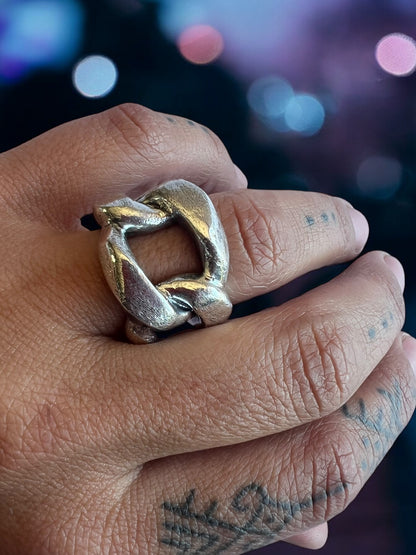 Anillo Big chain, talla 14