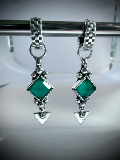 NEW! Aros “Santina” (Onix verde)