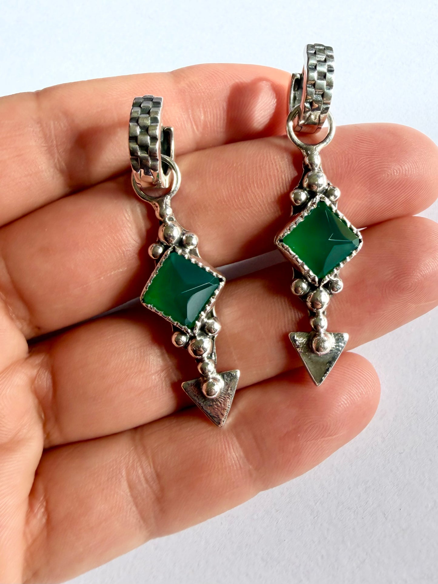 NEW! Aros “Santina” (Onix verde)