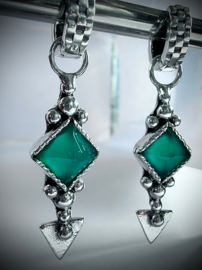 NEW! Aros “Santina” (Onix verde)