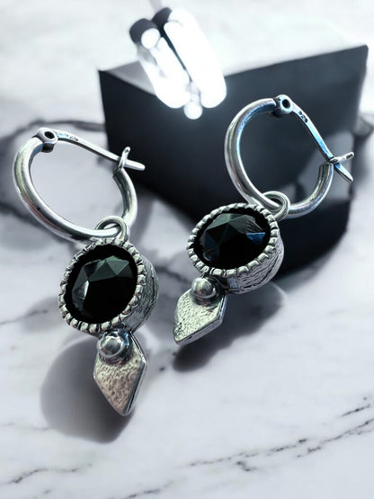 NEW! Aros Niulars Fancy Diamante (Onix negro)
