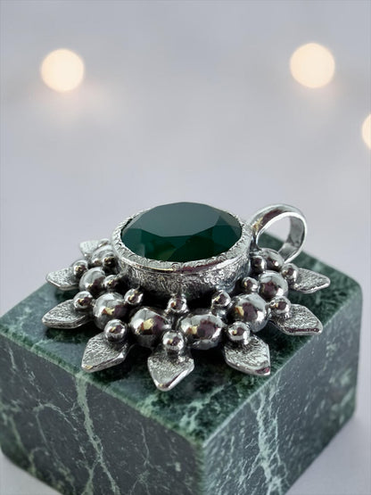 NEW! Colgante Tuxtla onix verde