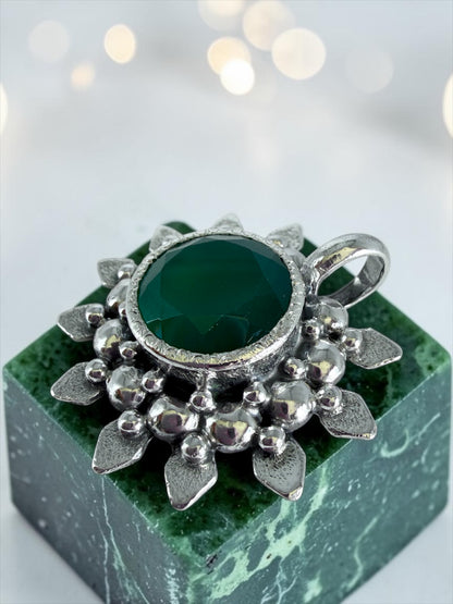 NEW! Colgante Tuxtla onix verde