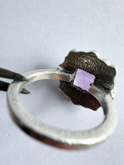 NEW! Anillo Flo - Talla 14 , Amatista