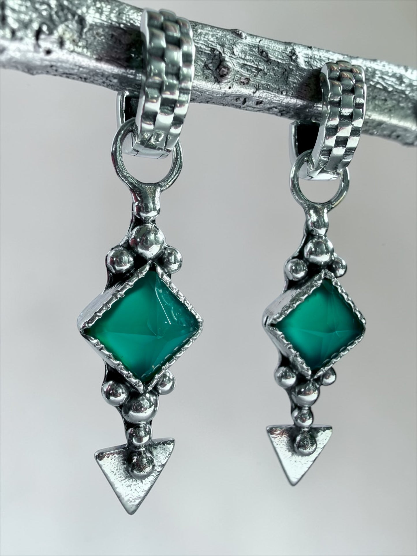 NEW! Aros “Santina” (Onix verde)