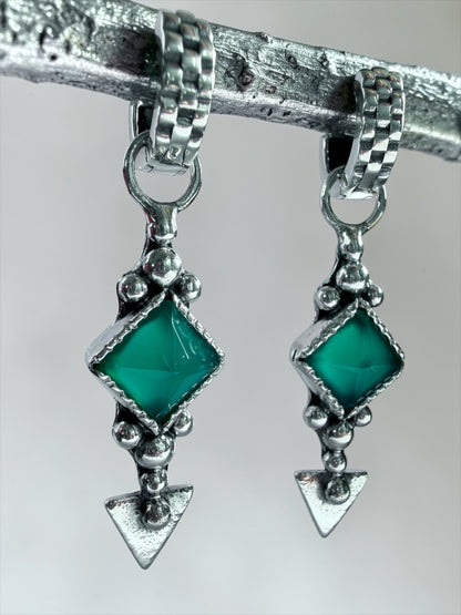 NEW! Aros “Santina” (Onix verde)
