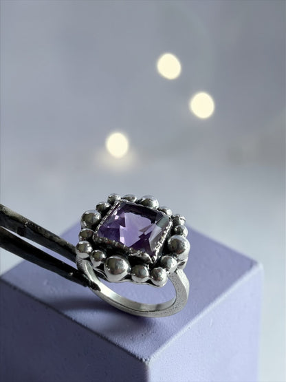 NEW! Anillo Flo - Talla 14 , Amatista
