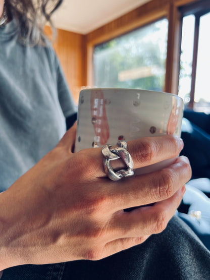 Anillo Big chain, talla 14
