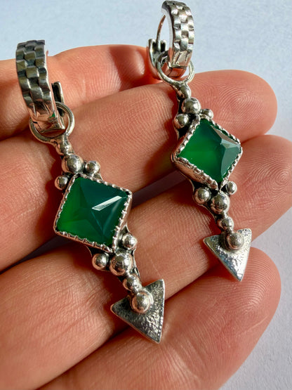 NEW! Aros “Santina” (Onix verde)