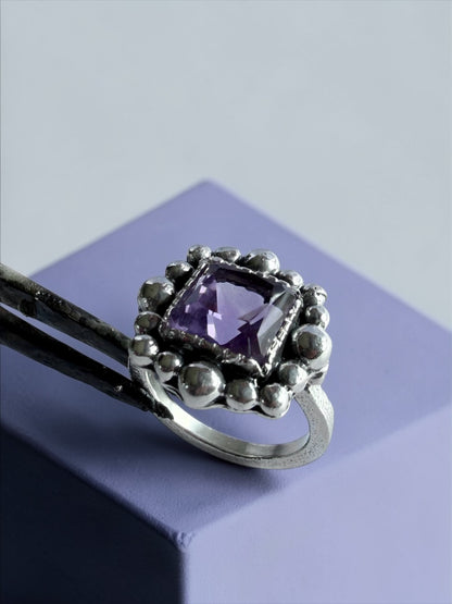 NEW! Anillo Flo - Talla 14 , Amatista