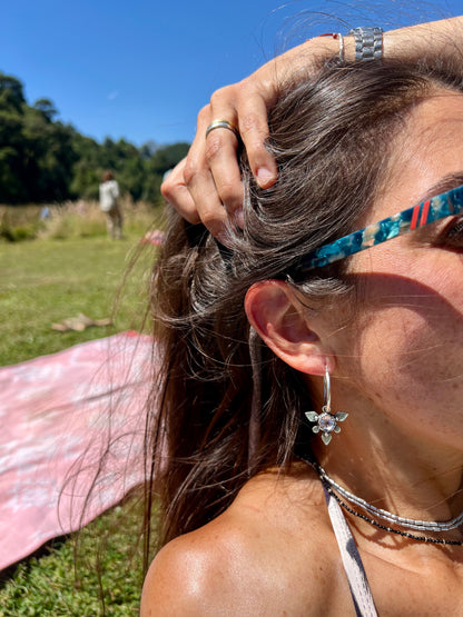 Aros zigzag Scyther - Cuarzo cristal