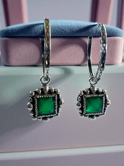 NEW! Aros Florencia - Ónix verde