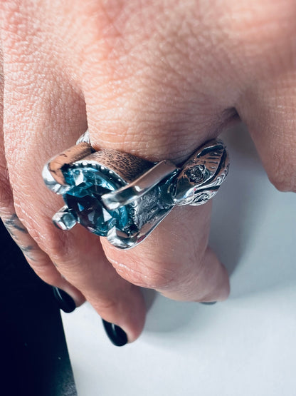 NEW ! Anillo Fancy Snake Pimp - Talla 15