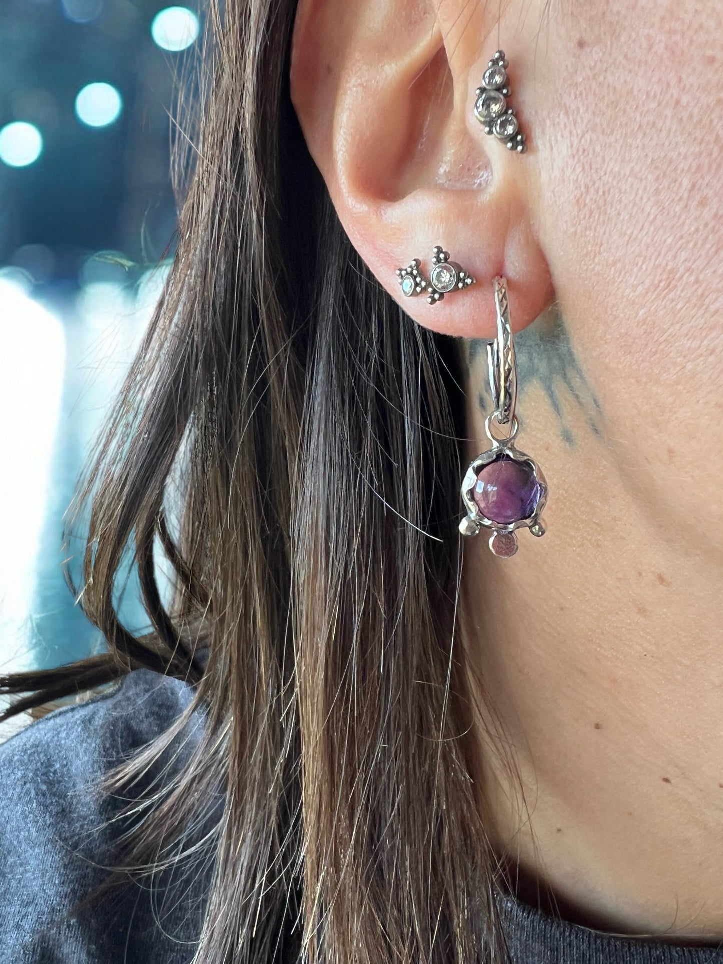 Aros Hyacinth , amatista