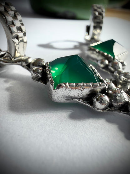 NEW! Aros “Santina” (Onix verde)