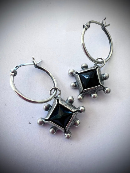 Aros Baby Piramide Rombo G Cuarzo Cristal