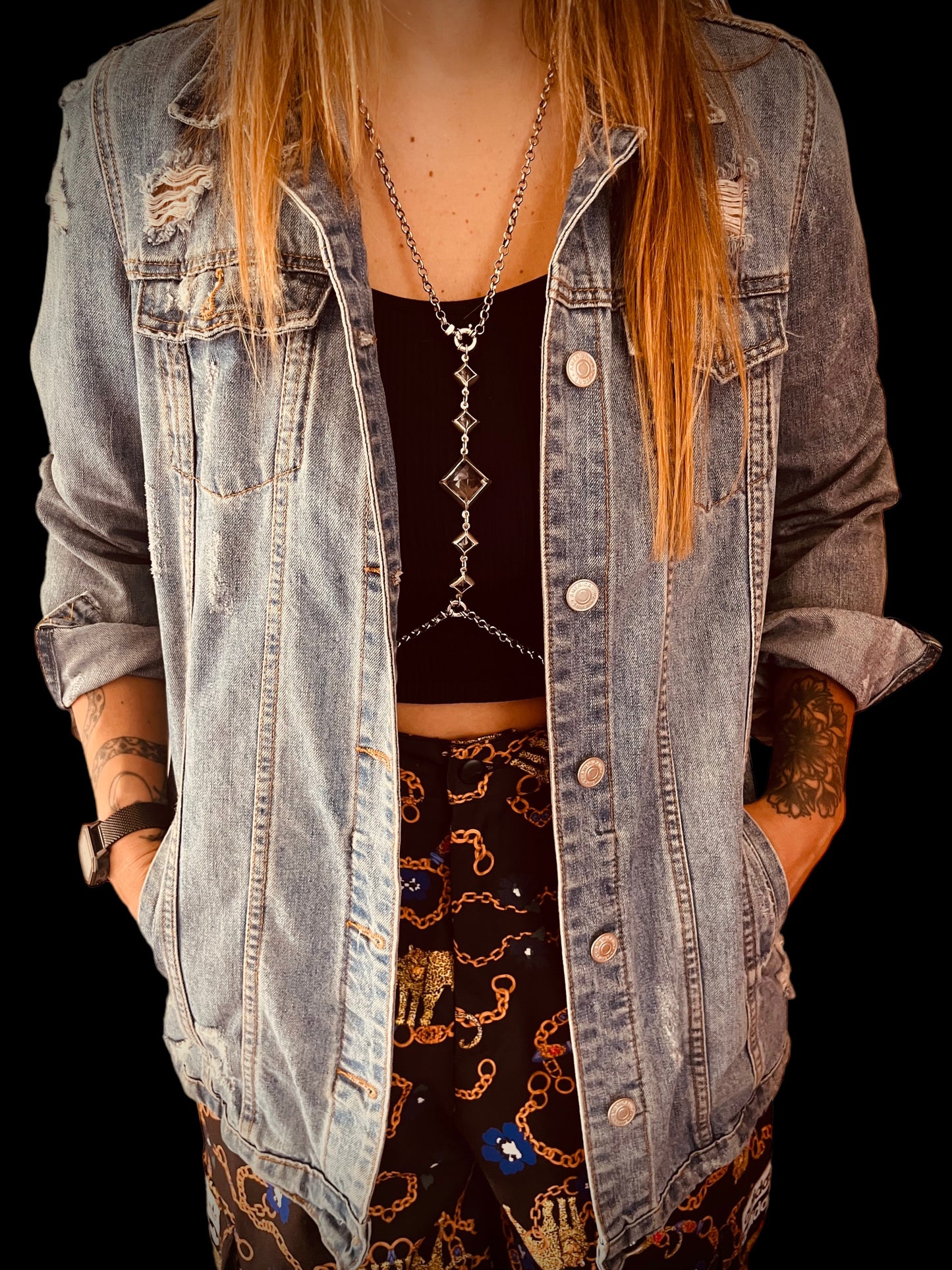 Body Chain Plain White