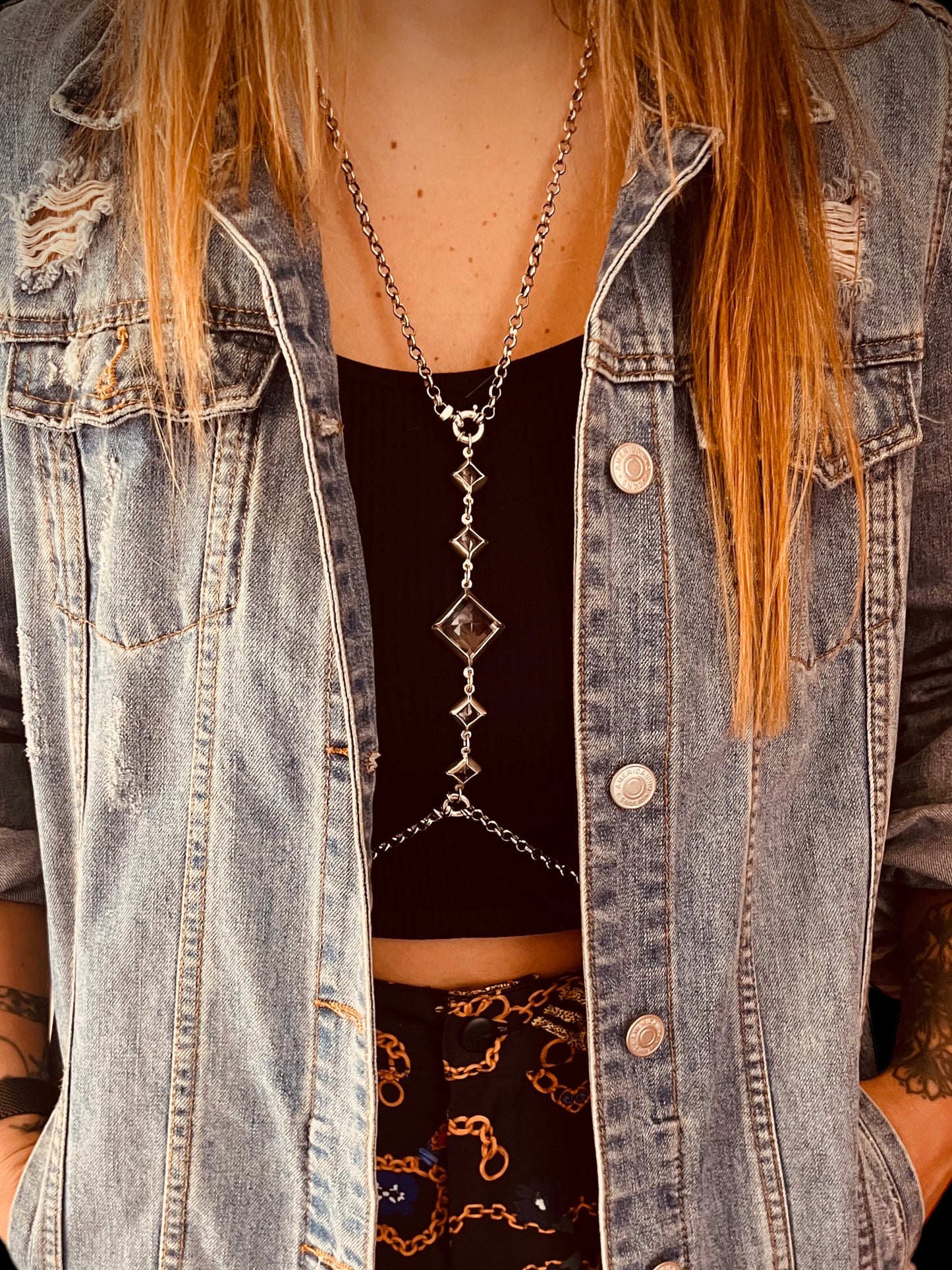 Body Chain Plain White