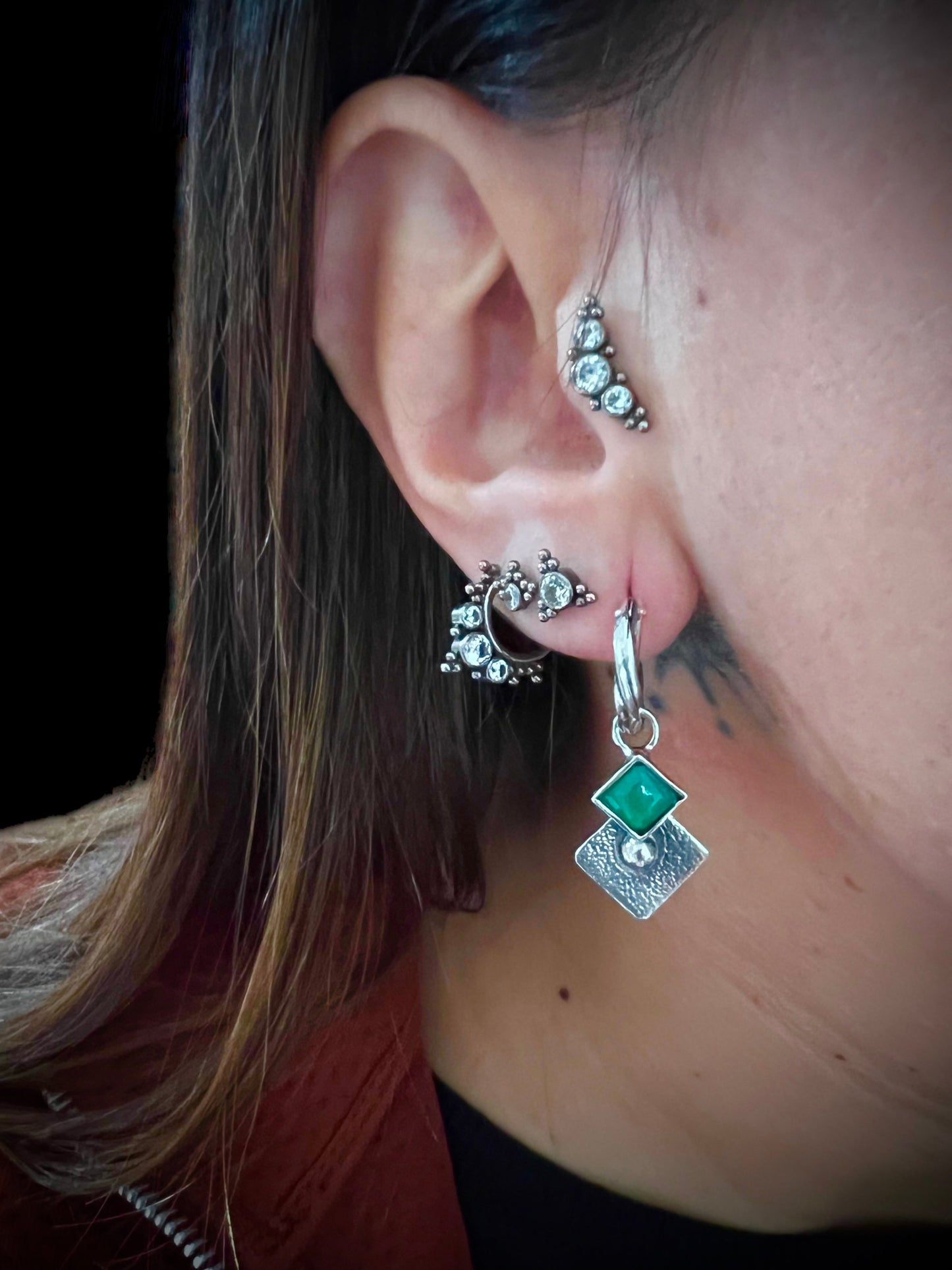 Aros Niulars Rombo - Luna Arcoiris