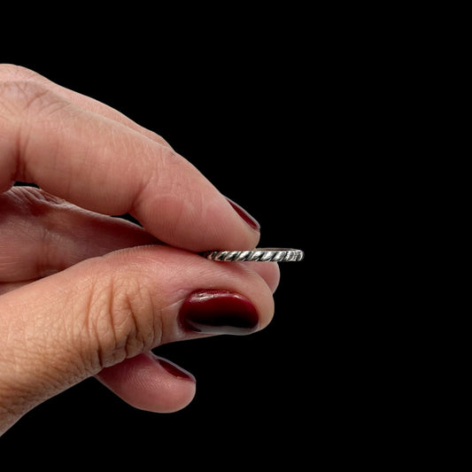 Anillo Basic Cuerdita - Talla 4 y 13