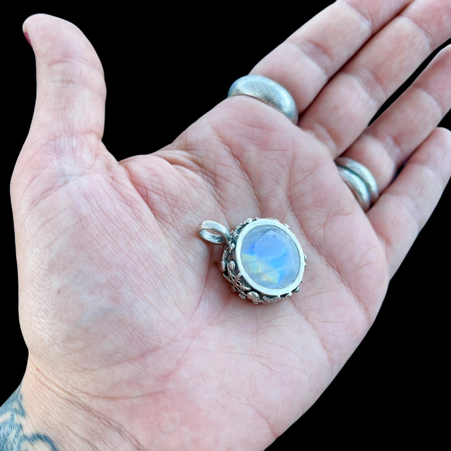 NEW! Colgante Foco de Luz Copito (Onix negro)
